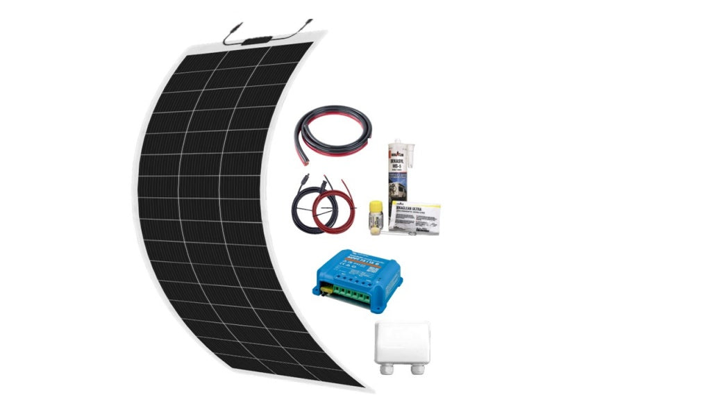Solarset 180W Flexibel voor (mini)camper – incl. Victron Smart MPPT 75/15