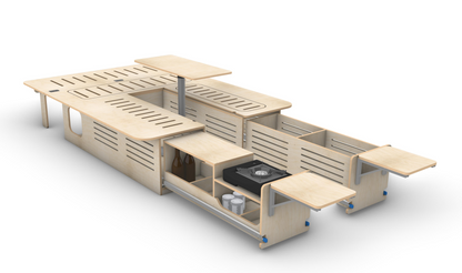 Camperbox Deluxe - Universeel mini camper inbouwset